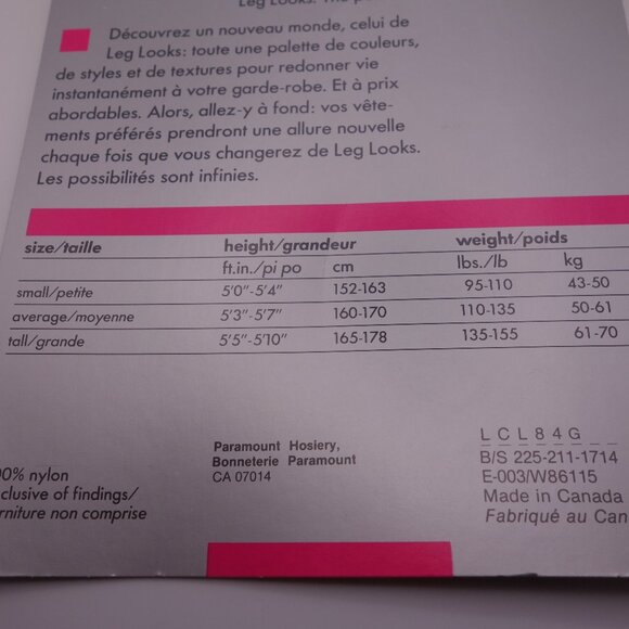 Cameo Leg Looks fashion sandalfoot Linen 100% Nylon Average Panty Hose - Picture 14 of 16